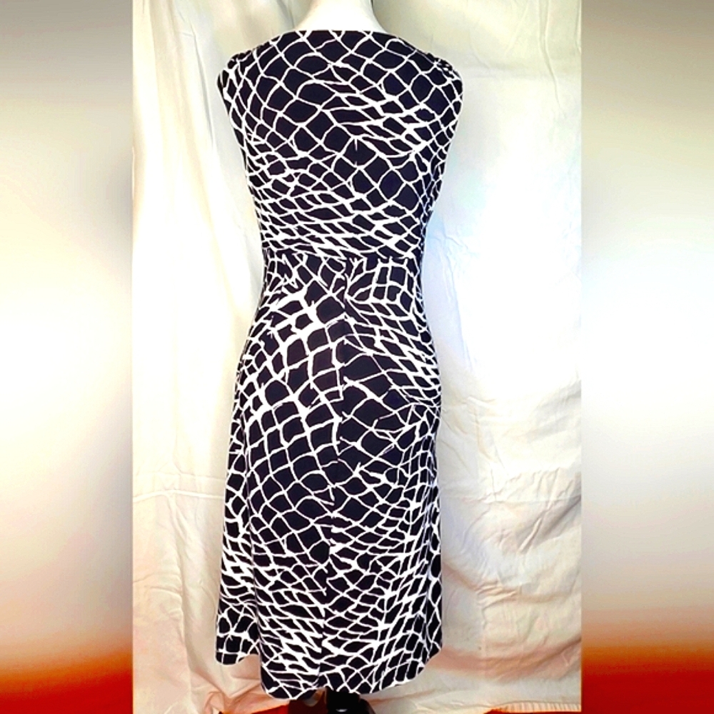 🤍Ralph Lauren🖤 Black and White Midi Dress| Size 2| EUC - Picture 6 of 10